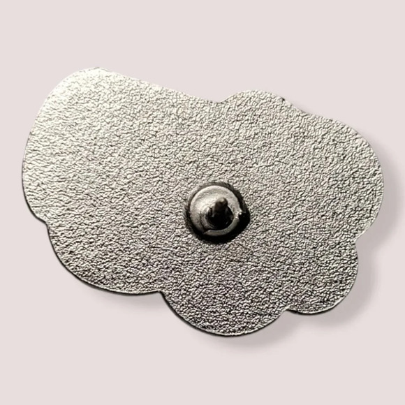 (5/$20) Black Coffee Ghost Enamel Pin - Picture 2 of 3